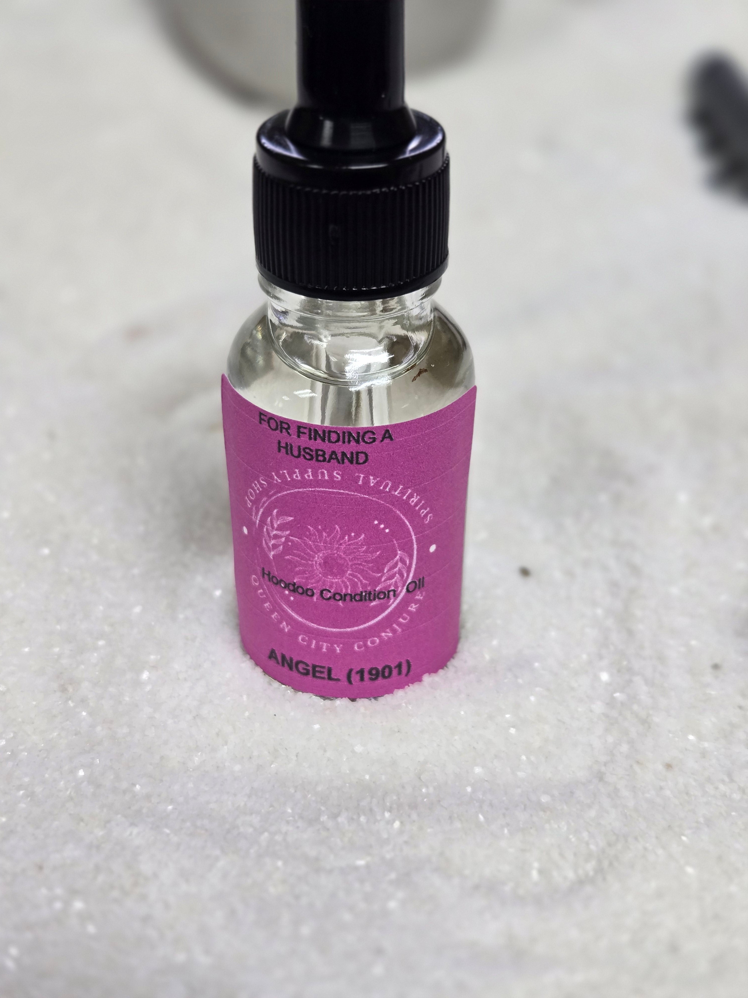 1901 Angel Oil bottle for finding a husband and angelic protection