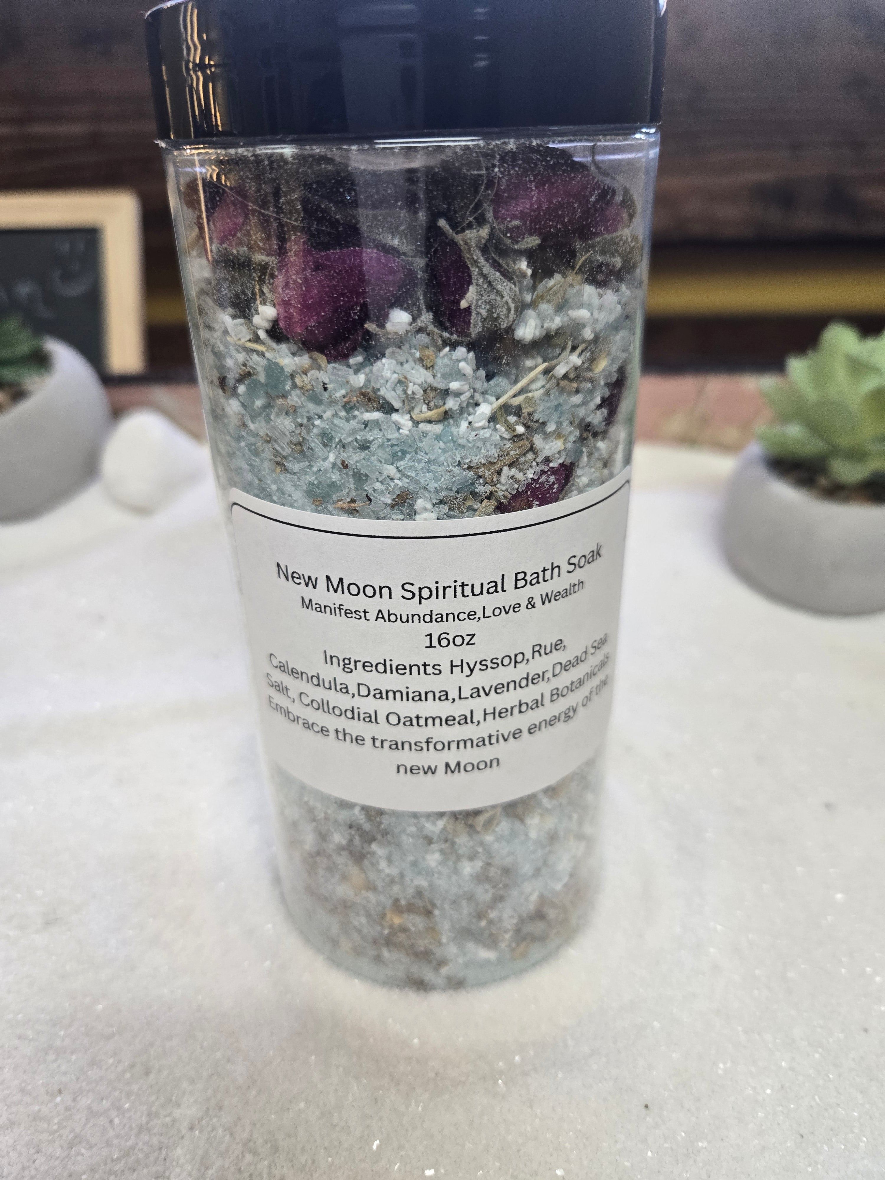 New Moon spiritual bath tea for clarity and new beginnings