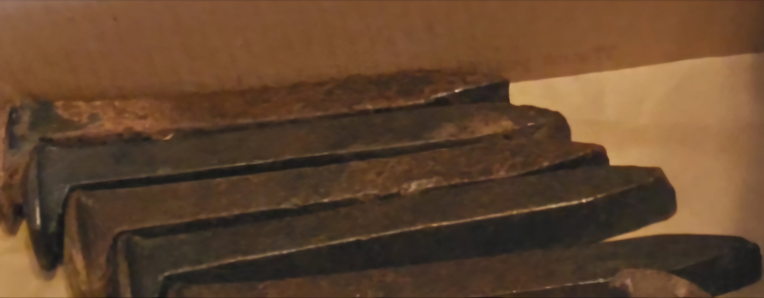 Iron railroad spikes for protection and hoodoo practices.