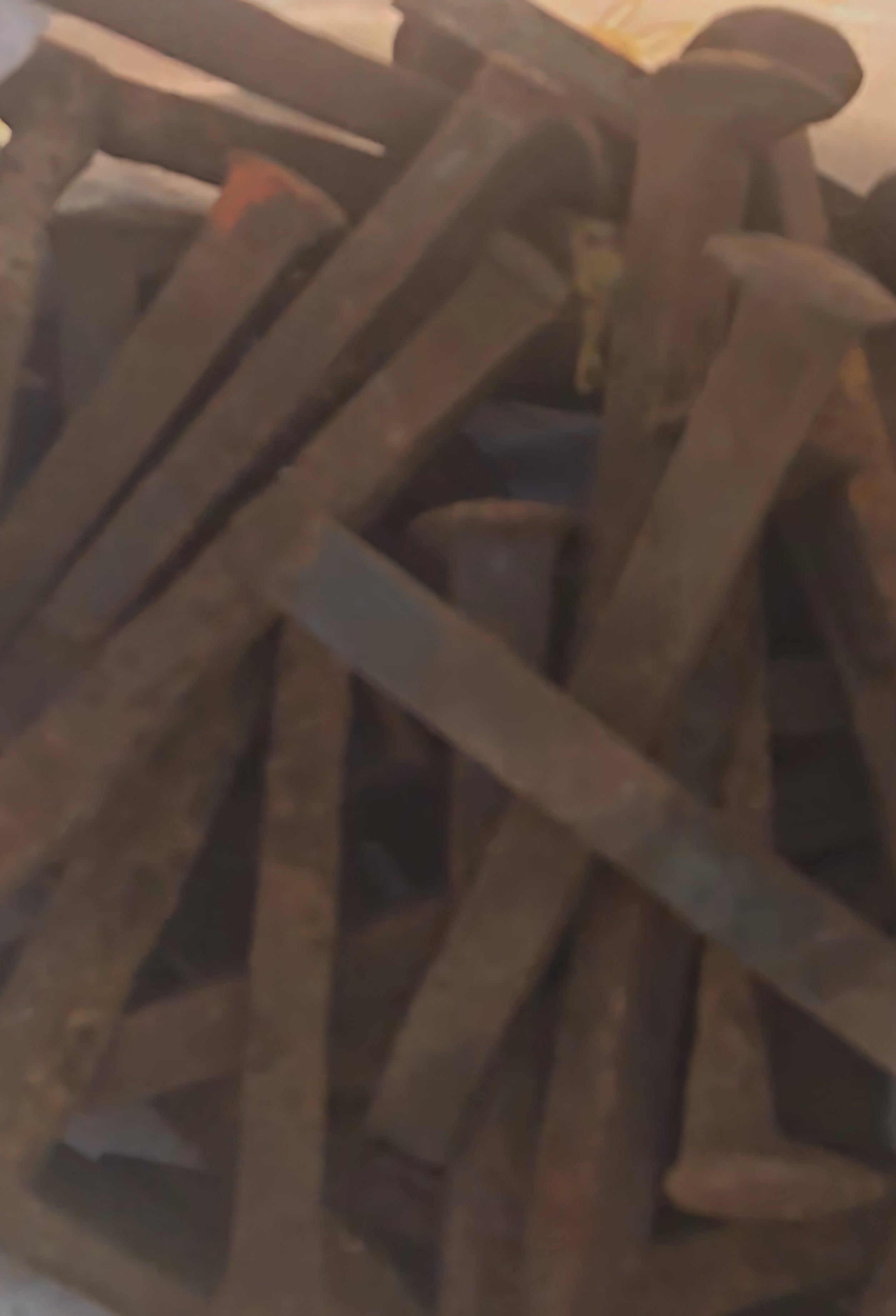 Rustic railroad spikes for protection and hoodoo practices, ideal for repelling negative energies and enhancing rituals.