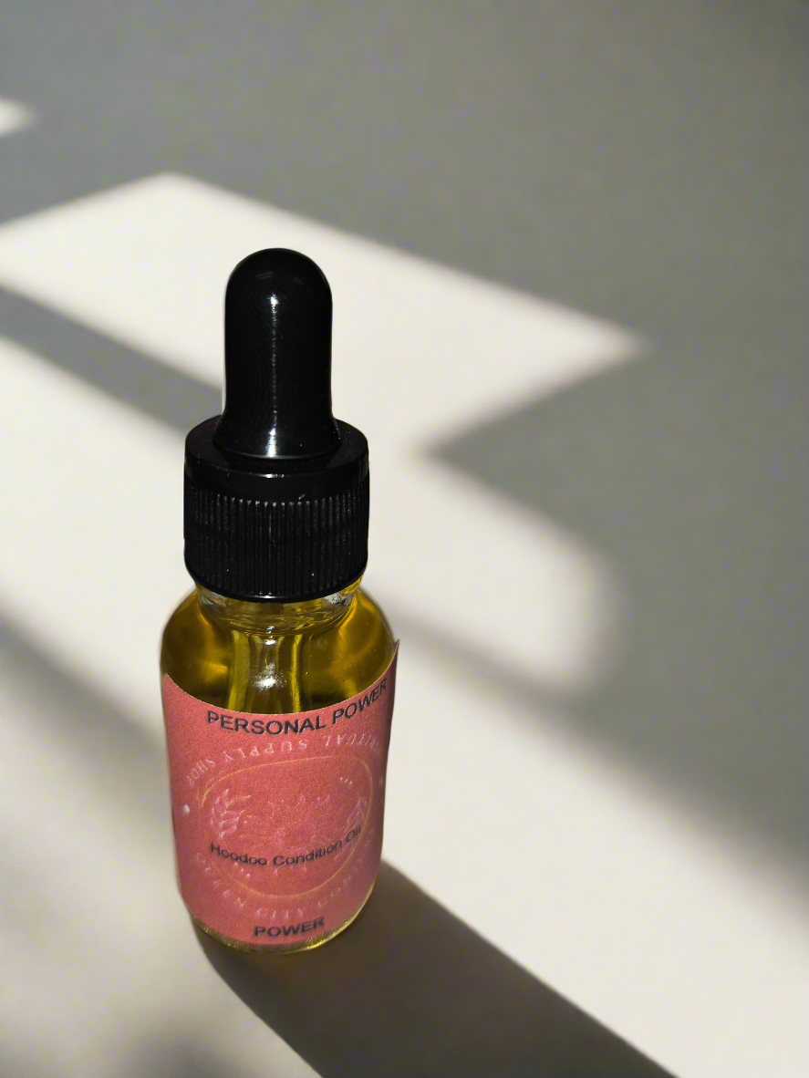 Spiritual power conjure oil for manifestation and inner strength