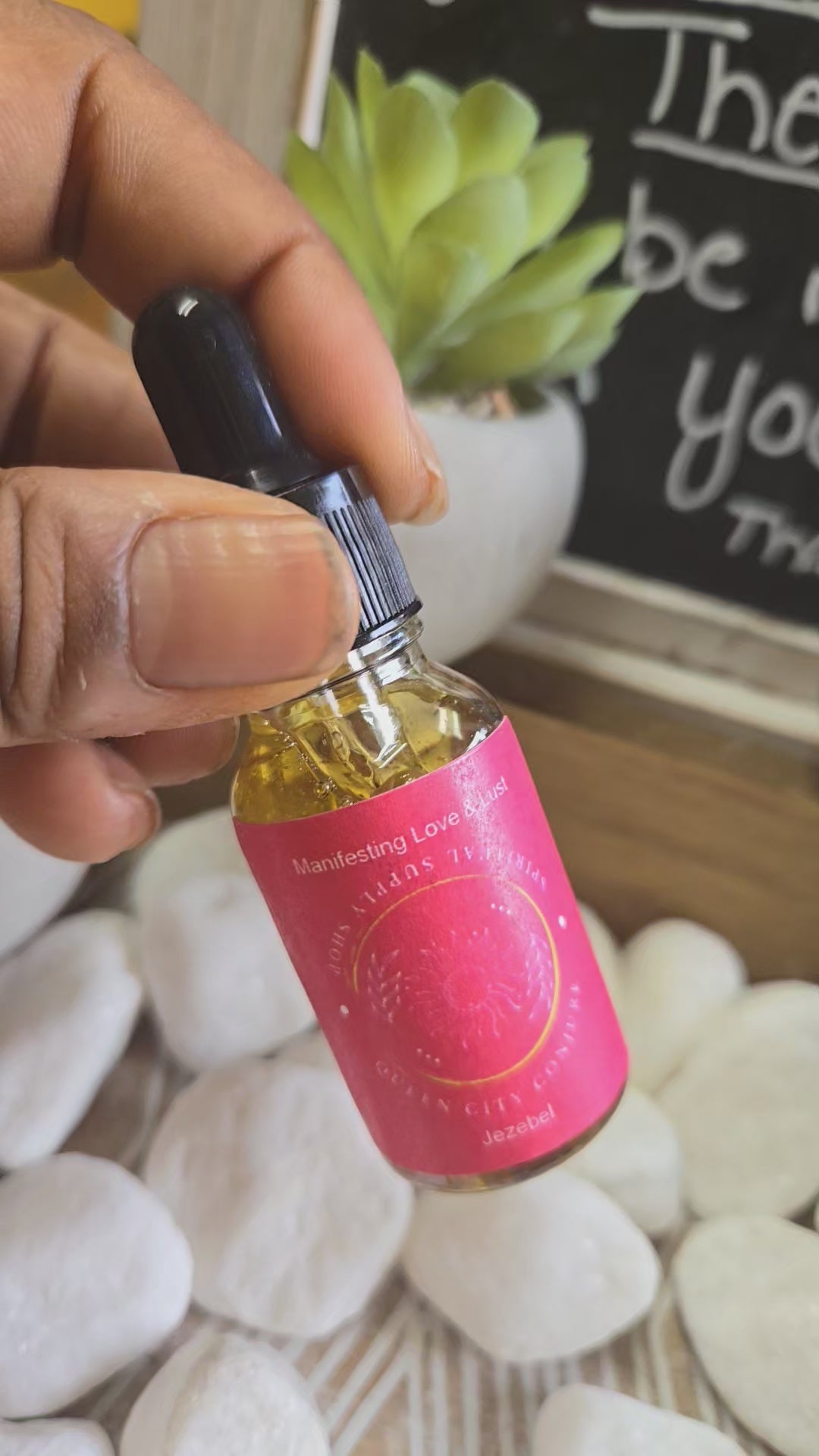 Handcrafted Jezebel spiritual oil bottle attracting love and commitment
