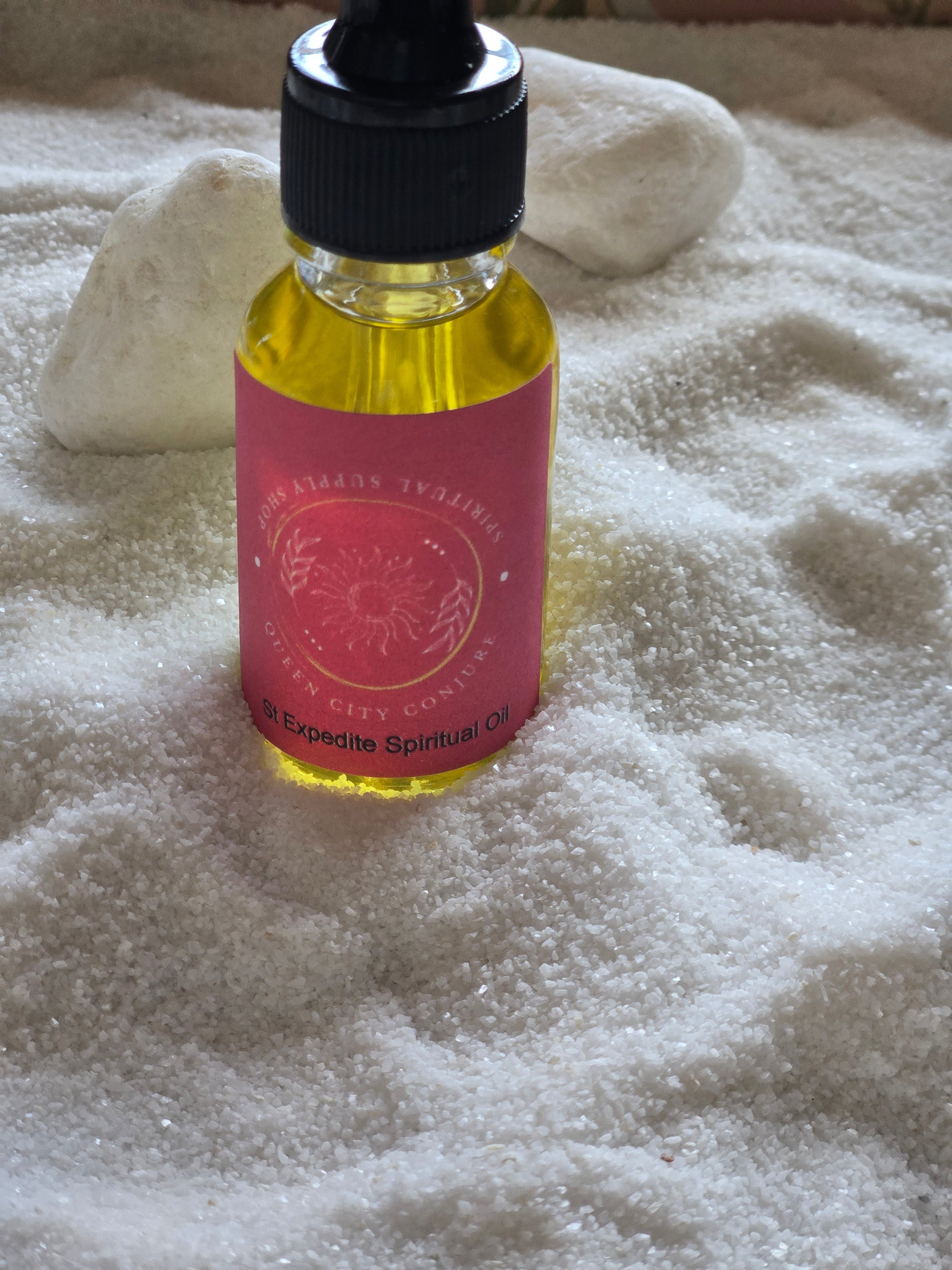 Crafted with a blend of potent herbs and oils, this anointing oil embodies the essence of speed and efficiency