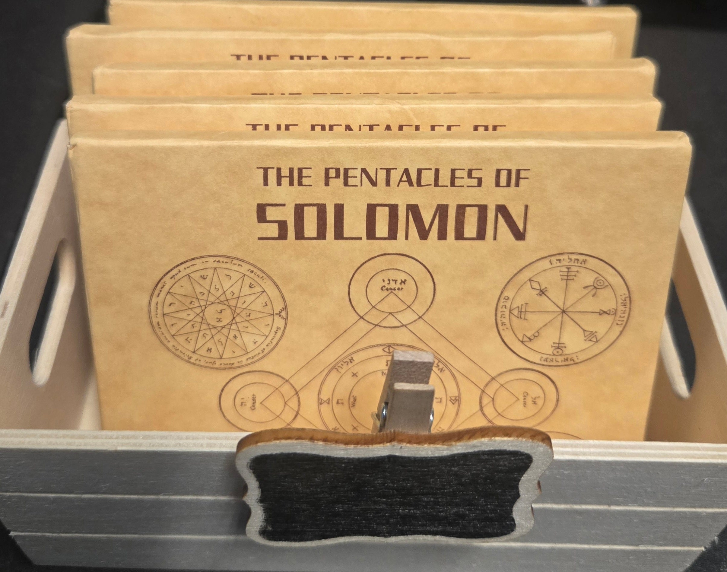 46-piece Solomon Seals parchment set featuring mystical pentacles for divine manifestation and spiritual guidance