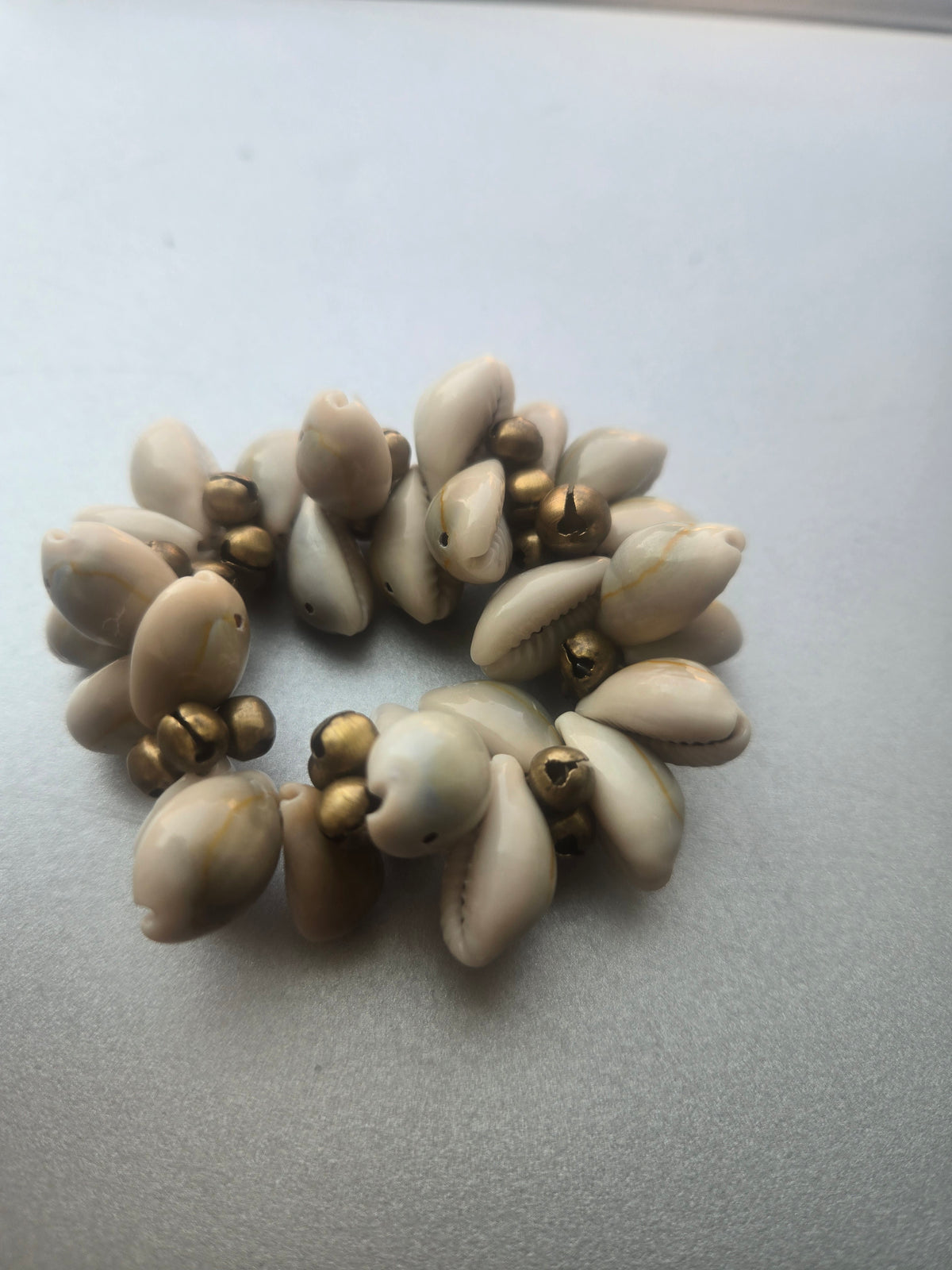 Cowerie Bell Bracelet - Spiritual Jewelry for Protection & Prosperity