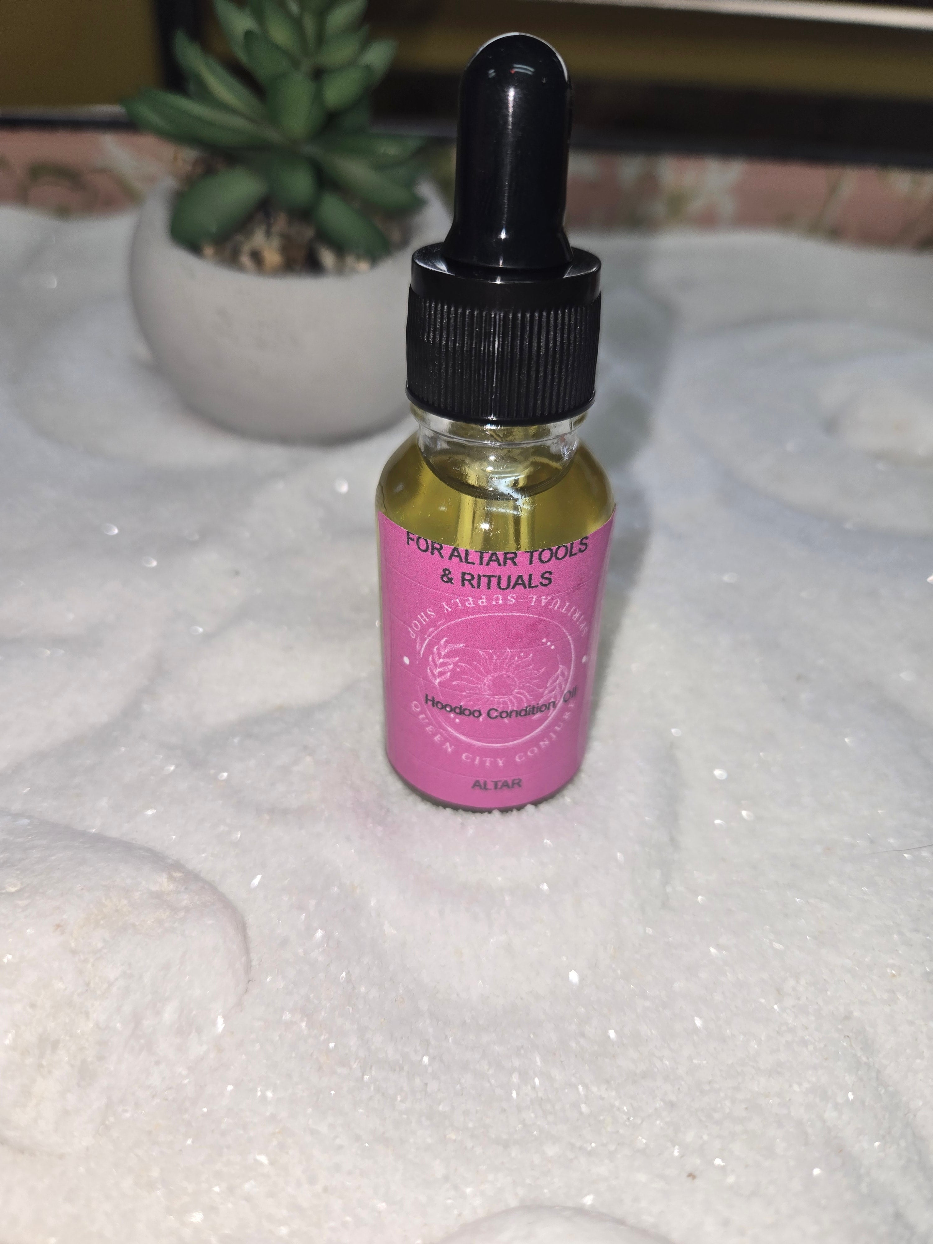 Sacred altar conjure oil bottle for spiritual rituals and ceremonies
Queen City Conjure