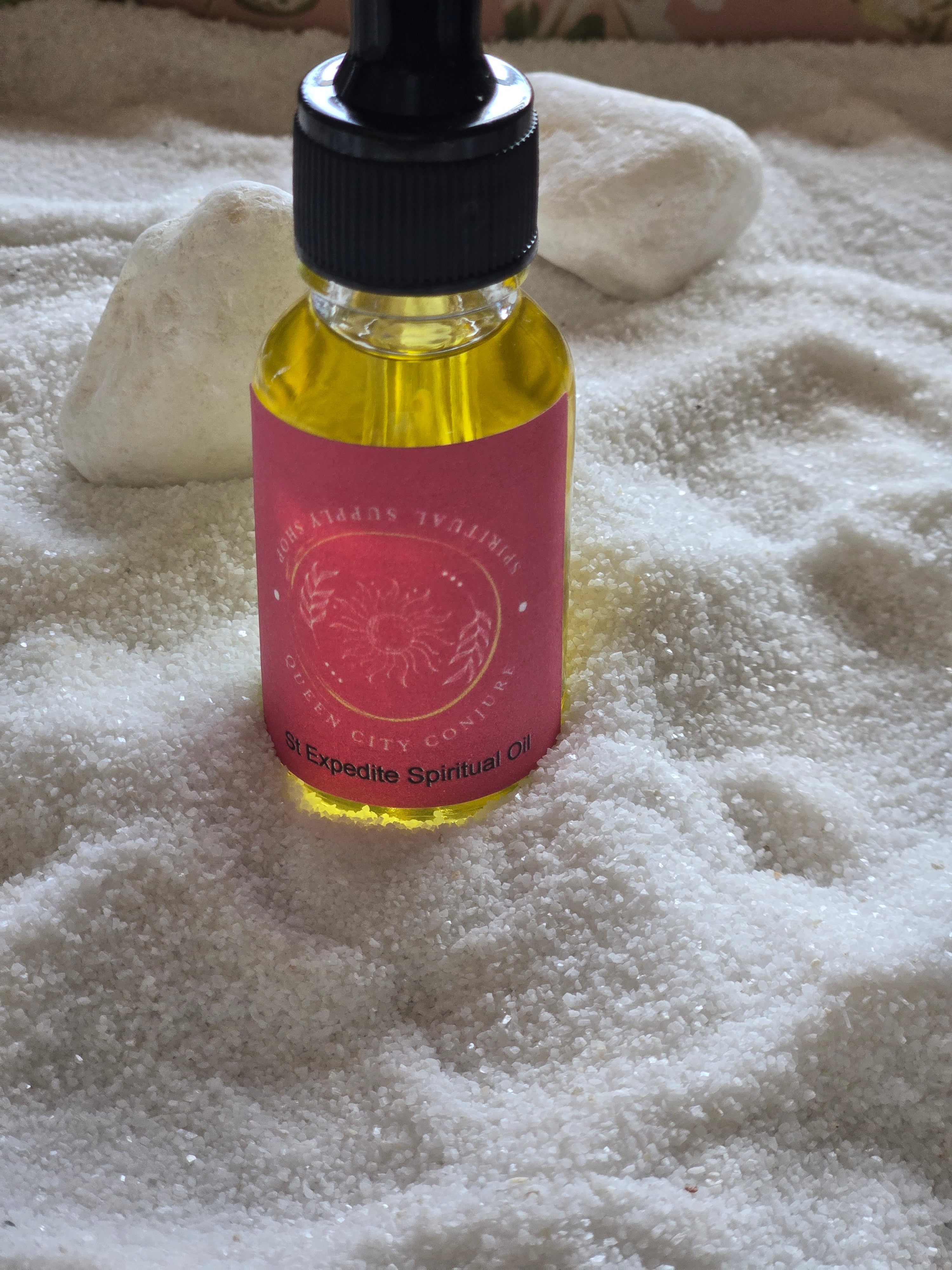 Crafted with a blend of potent herbs and oils, this anointing oil embodies the essence of speed and efficiency