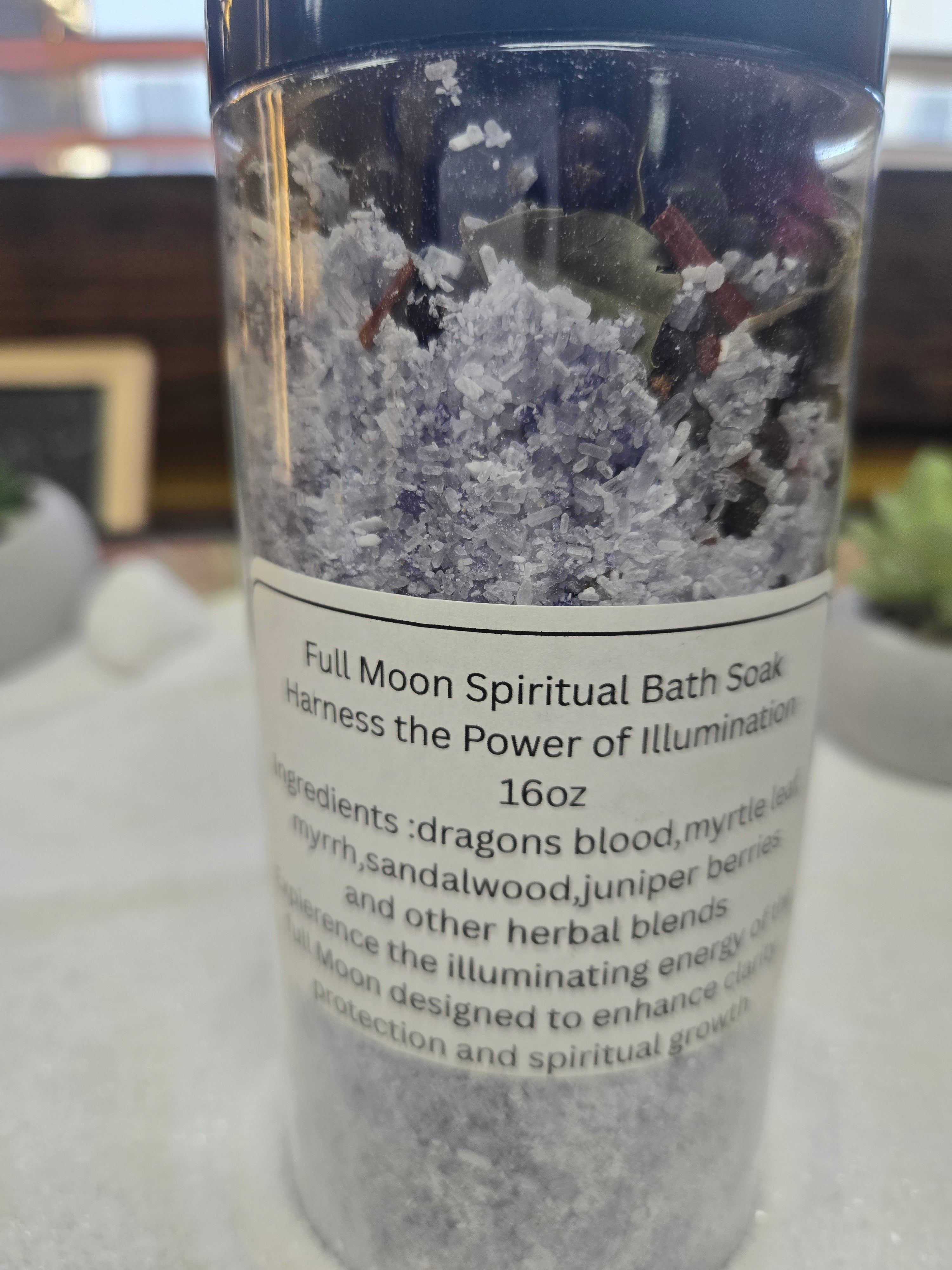 Fullmoon Spiritual Bath Tea with herbal blend for stress relief and spiritual cleansing