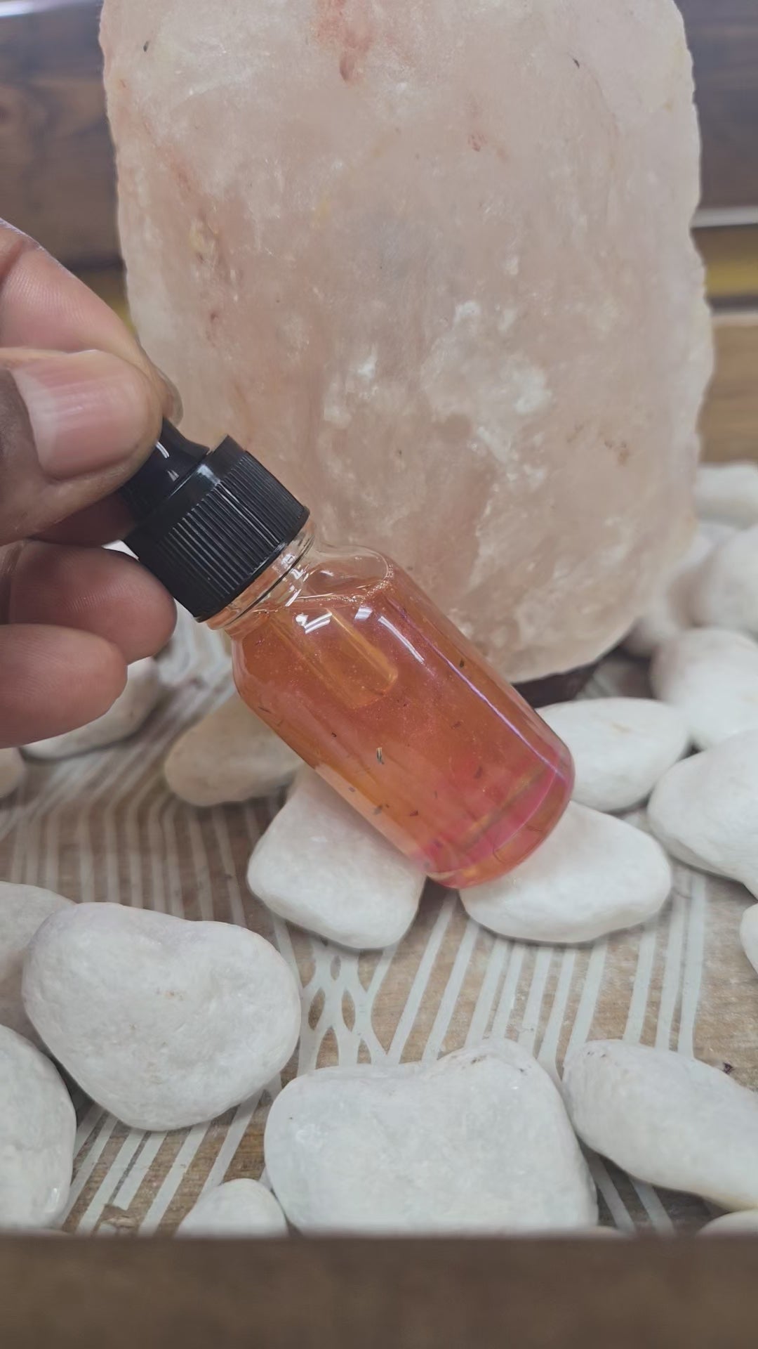 Dragon blood protection oil bottle, spiritual protection, natural herbs and resin.