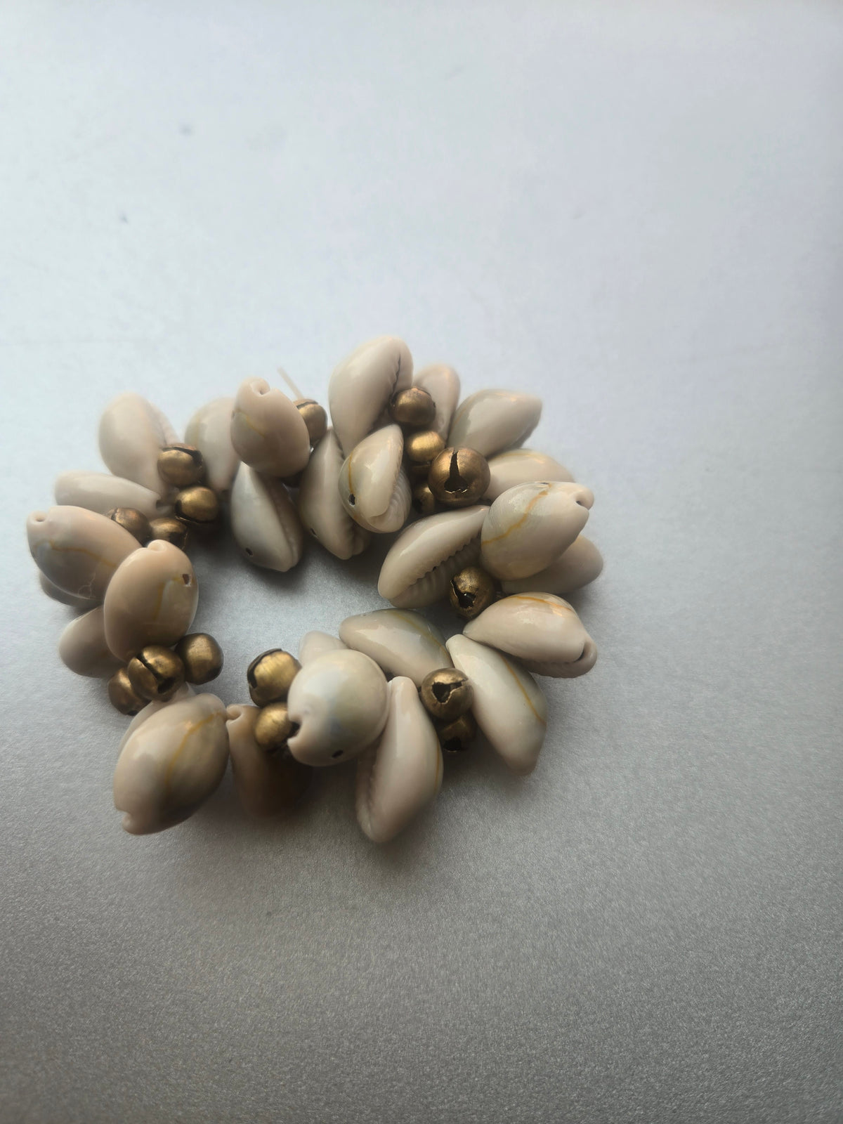 Cowerie Bell Bracelet - Spiritual Jewelry for Protection & Prosperity