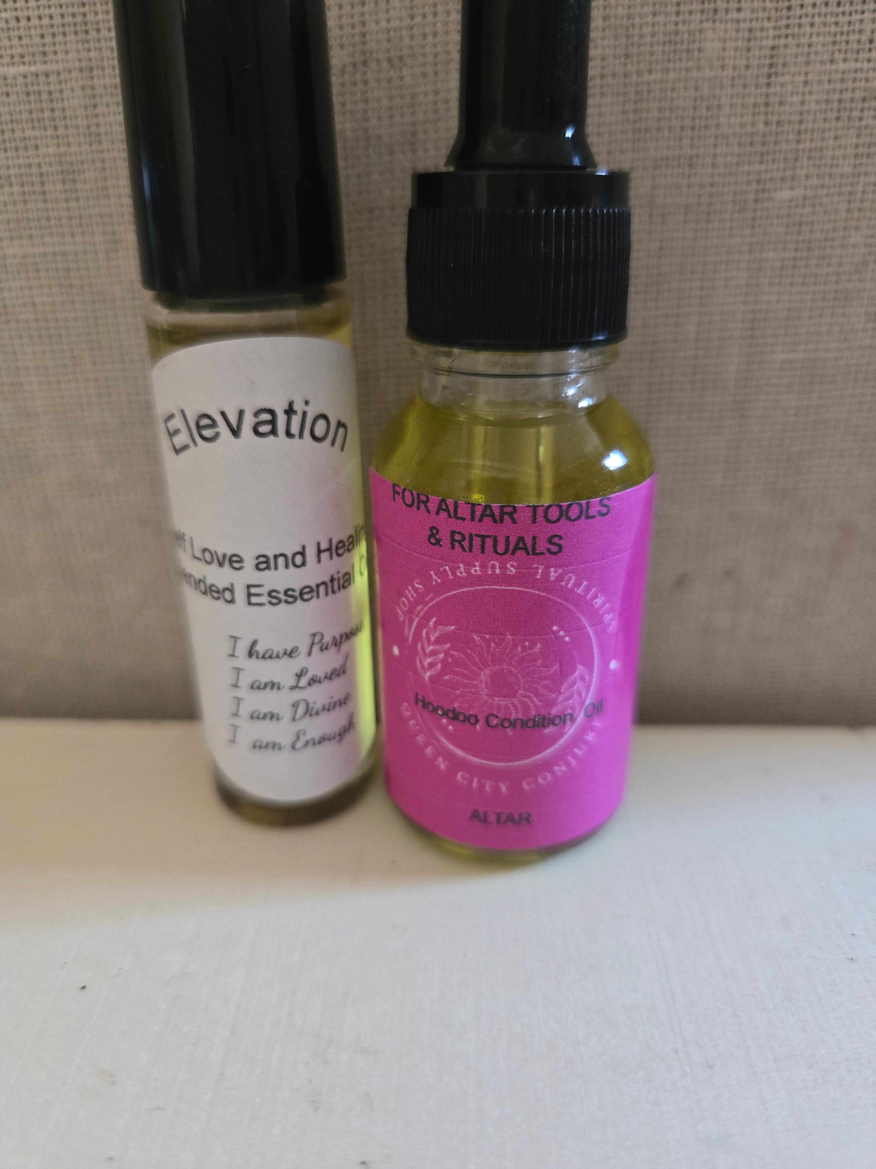 Altar Handcrafted Spiritual Conjure Oil,Ashè Handcrafted Spiritual Conjure Oil ,Elevation Roll on
Protection ,Mojo Bag,Sage stick Queen City Conjure 