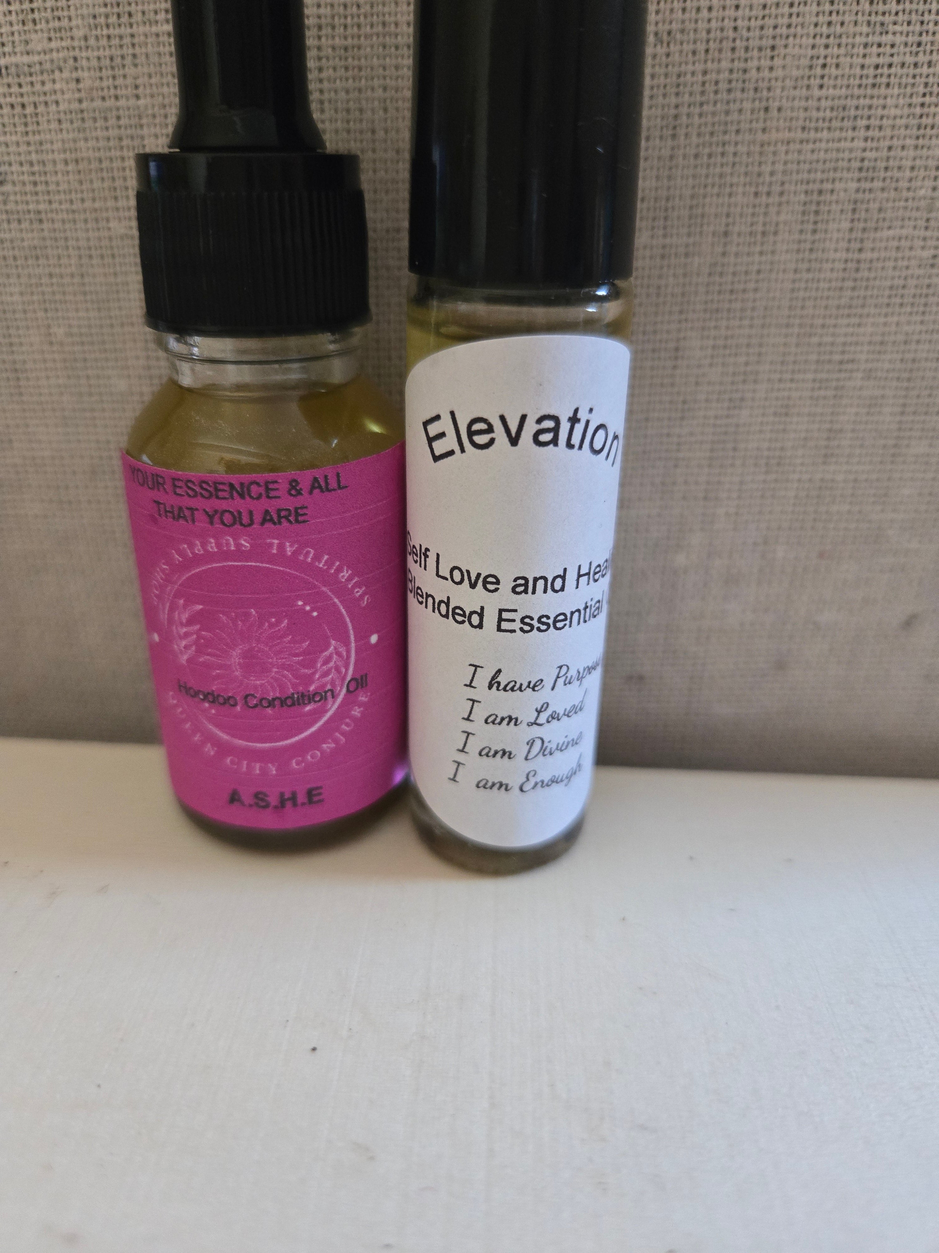 Altar Handcrafted Spiritual Conjure Oil,Ashè Handcrafted Spiritual Conjure Oil ,Elevation Roll on
Protection ,Mojo Bag,Sage stick Queen City Conjure 